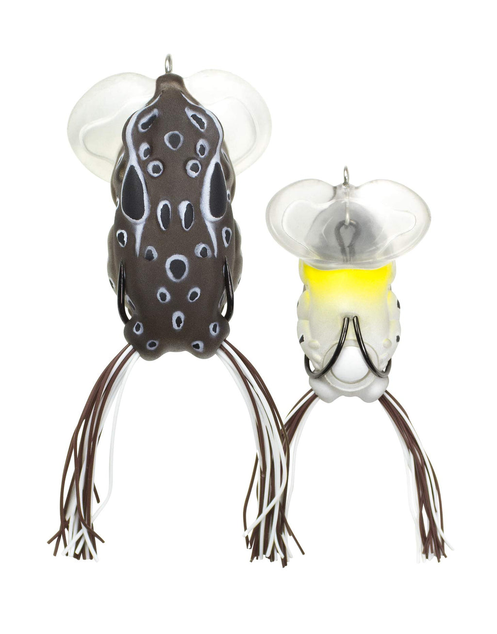 LUNKERHUNT Yappa | Frog Lure Topwater Fishing Lure for Bass Fishing | Skirted Legs Flare Soft Hollow Bodym Weedless Hooks Fishing Baits