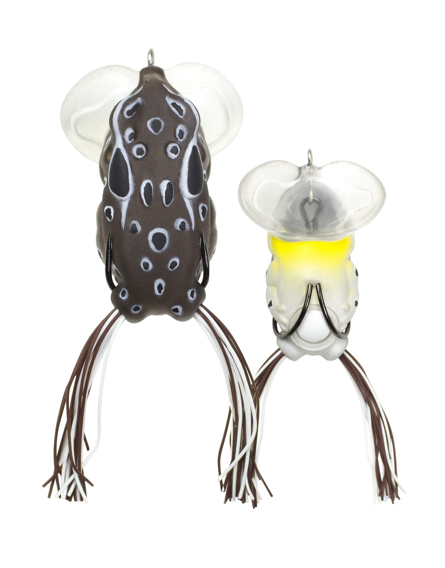 LUNKERHUNT Yappa | Frog Lure Topwater Fishing Lure for Bass Fishing | Skirted Legs Flare Soft Hollow Bodym Weedless Hooks Fishing Baits