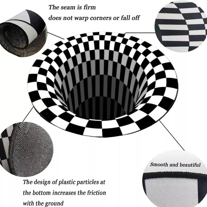 3D Illusion Rug - Abstract Geometric Door Mat