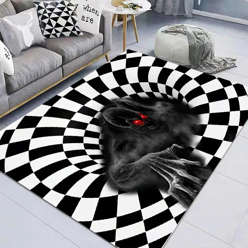 3D Non-slip Vortex Illusion Carpet Doormat Rug