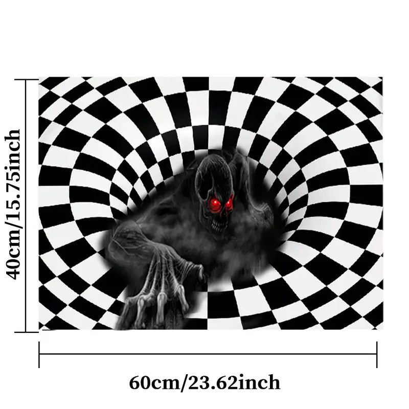 3D Non-slip Vortex Illusion Carpet Doormat Rug
