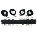 Premium Multi-Ring Bed Restraint Set Soft Plush Wrist And Ankle Restraints Durable And Adjustable Nylon Straps