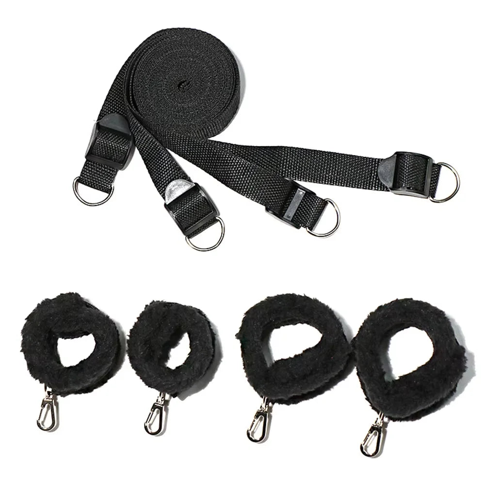 BDSM Bondage Set Adult Games Handcuff Ankle Restraints Sex Toys For Women Couples Slave Bed SM Strap Soft Cuffs Sex Shop