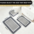 Plush Bathroom Rugs Soft Super Absorbent Microfiber Bath Non-slip Mats Machine Washable Shaggy Carpeta Shower Foot Floor Mat