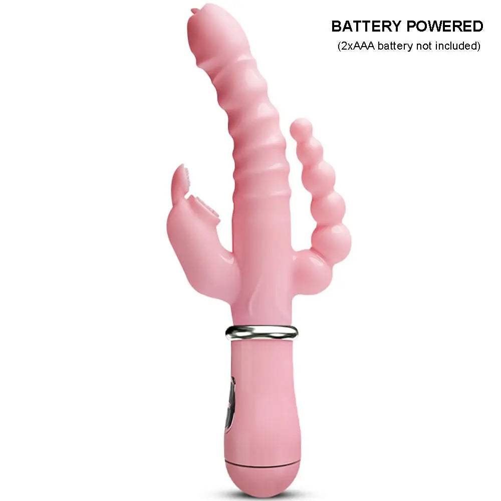 Double Rod Masturbation Rabbit Vibrator (INSANE FEEDBACK)