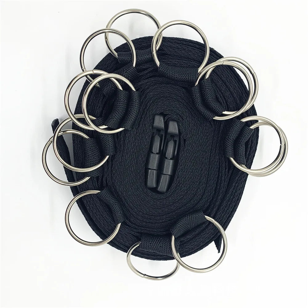 Premium Multi-Ring Bed Restraint Set Soft Plush Wrist And Ankle Restraints Durable And Adjustable Nylon Straps