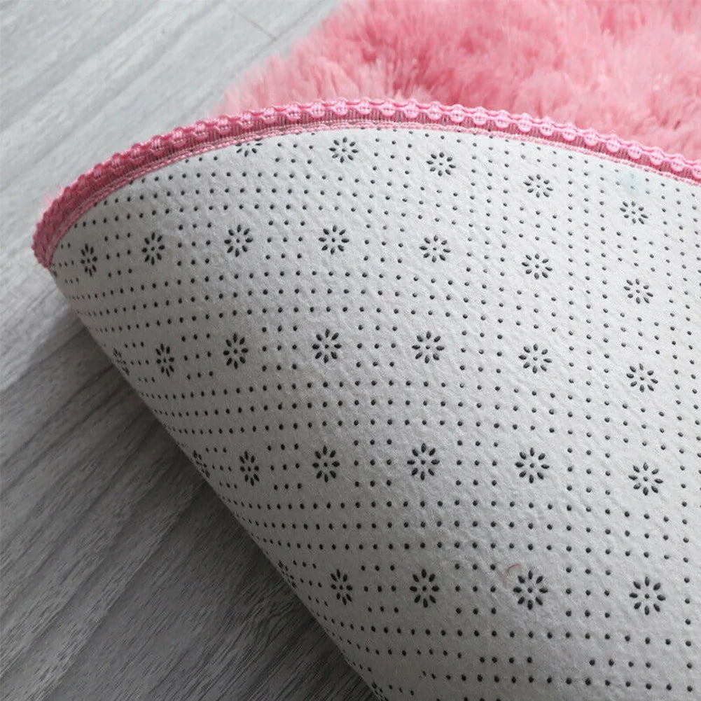 Plush Round Rug Mat Fluff White Carpet For Living Room Soft Home Decor Bedroom Room Decoration Salon Thick Pile Rug 40/60cm