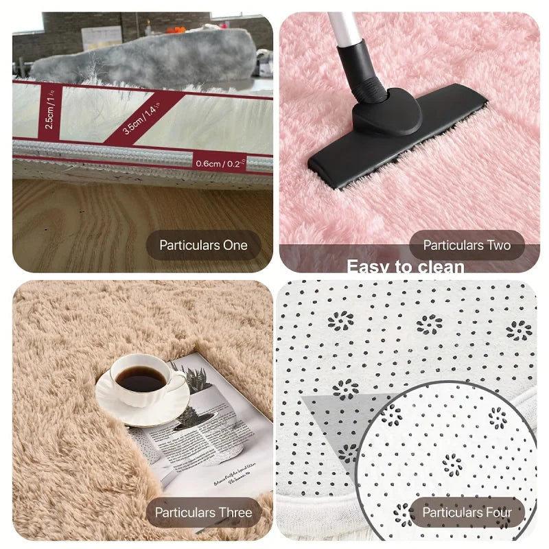 VIKAMALiving Room Rugs For Bedroom Home Decor in Multiple Colors Rugs  Ultra-Soft Plush Faux Durable & Machine Washable Hallway