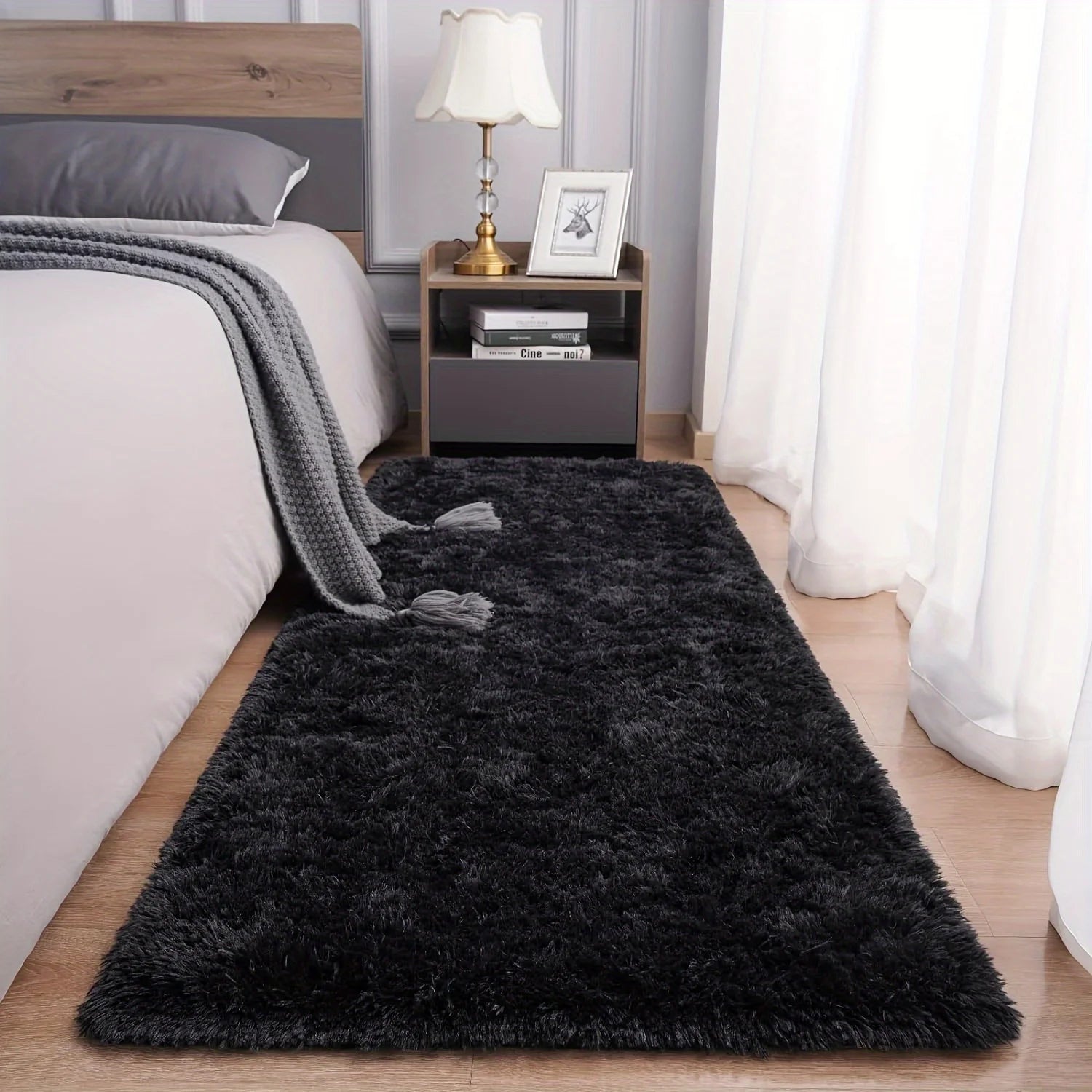 VIKAMALiving Room Rugs For Bedroom Home Decor in Multiple Colors Rugs  Ultra-Soft Plush Faux Durable & Machine Washable Hallway
