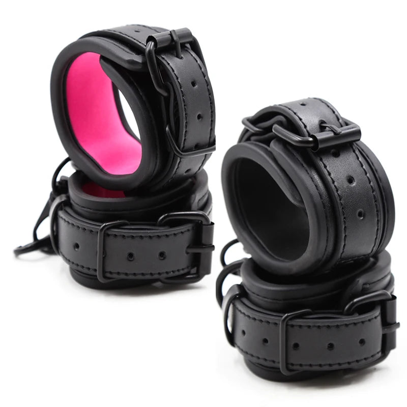 Leather Handcuff/Bdsm Bondage Restraints
