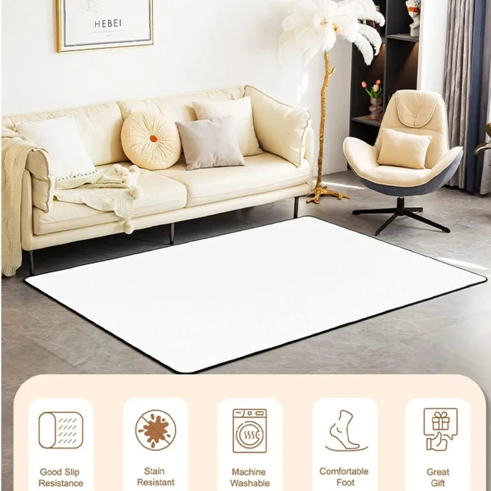 2D Illusion Bookshelf Stairs Area Rug Library Hole Floor Mat for Living Room Bedroom Anti-Slip Carpet for Book Lover Home Decor
