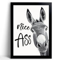 Donkey Animal Prints Toilet Room DecorNice Ass Quotes Bathroom Sign Funny Bathroom Decor Bathroom Signs Funny Bathroom Wall Art Bathroom Decor Poster Toilet Art Guest Bathroom Wall Decor